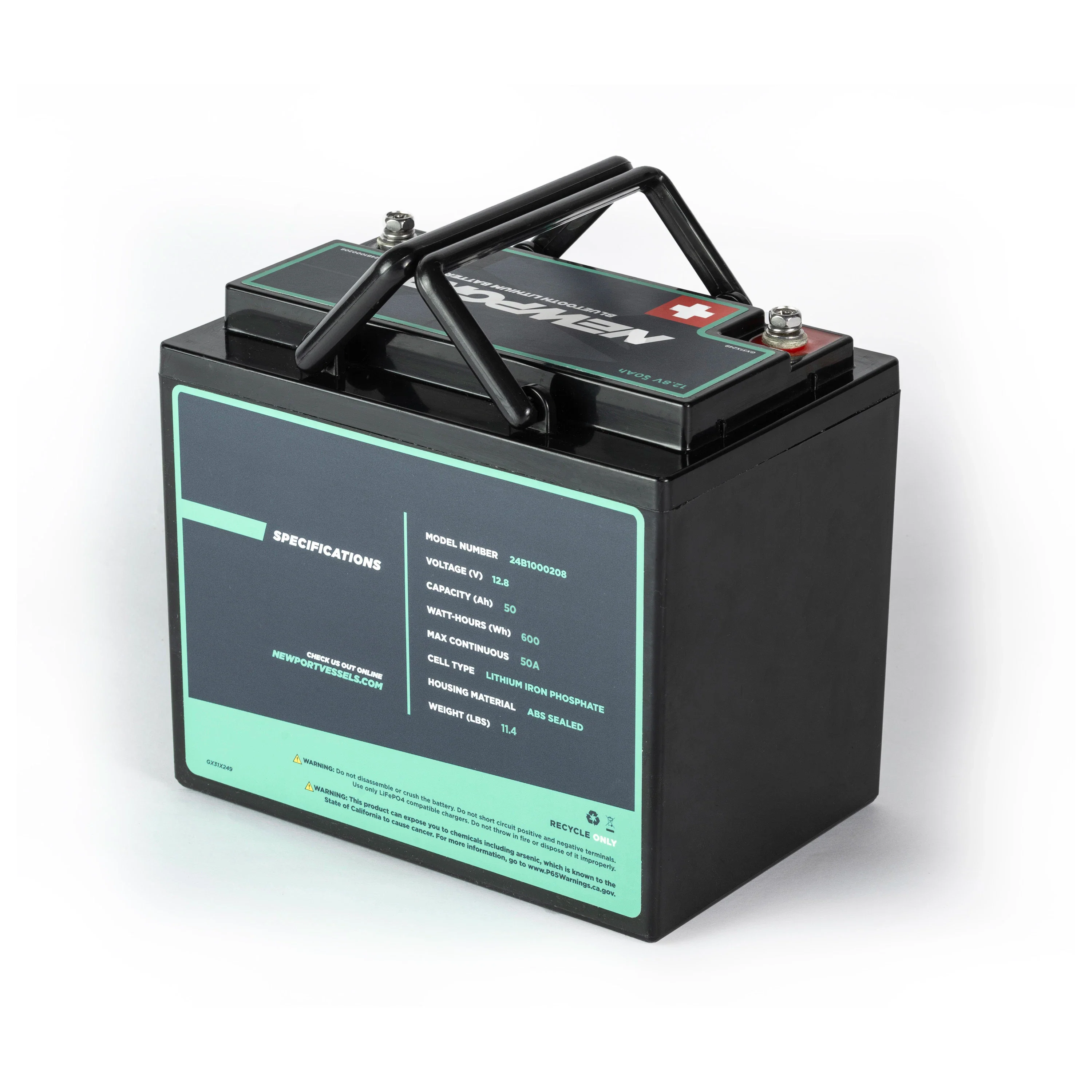 12V 50Ah Lithium LiFePO4 Battery - Image 3
